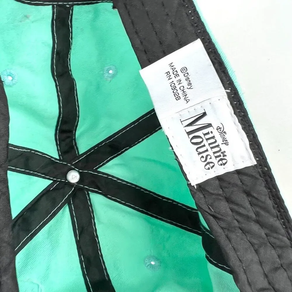 Disney Minnie Mouse Teal & Black Baseball Cap